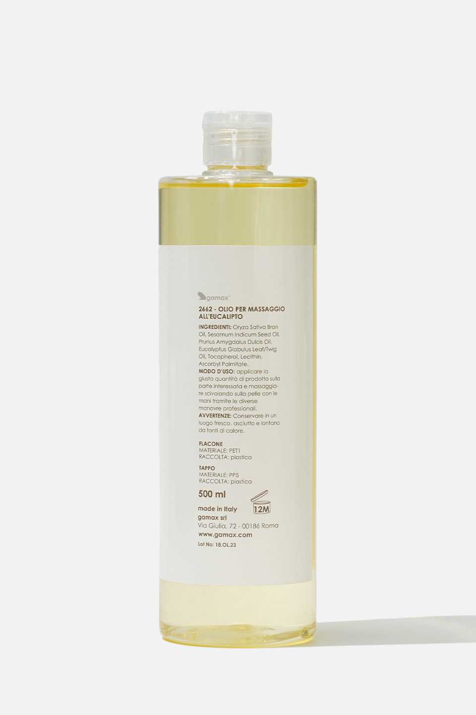 Olio per massaggio all’eucalipto 500 ml - Image 3